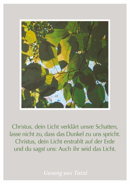 Postkarte "Christus, dein Licht"