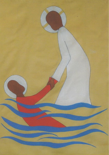 Jesus rettet Petrus
