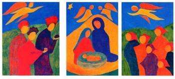 Große dreiteilige Weihnachtskarte 2